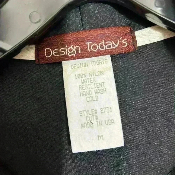 Vintage Design Today's Jacket Blazer Women's Wire Collar Big Button Black Size M - Picture 6 of 7